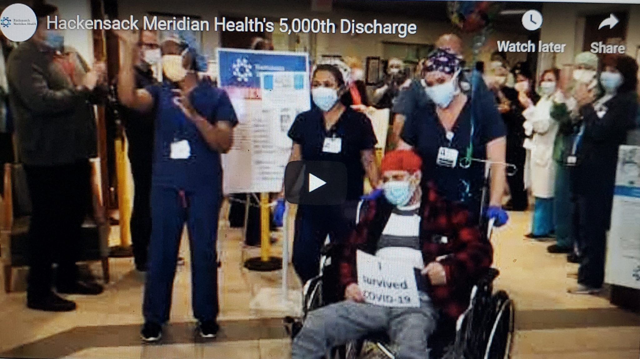 Hackensack Meridian Health discharges its 5,000th COVID-19 patient