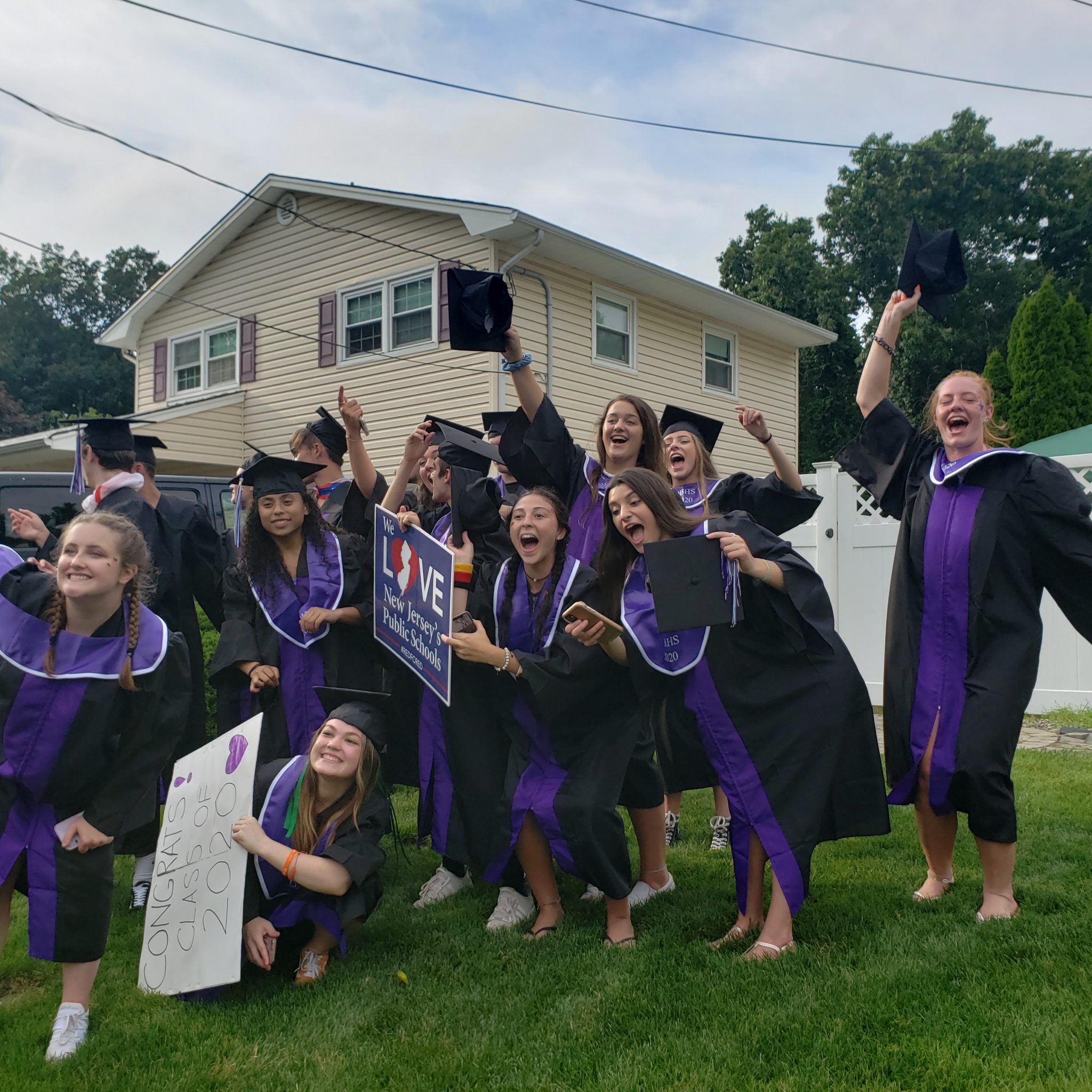 Students of Old Bridge High School Class of 2020 celebrating milestones – in piecemeal