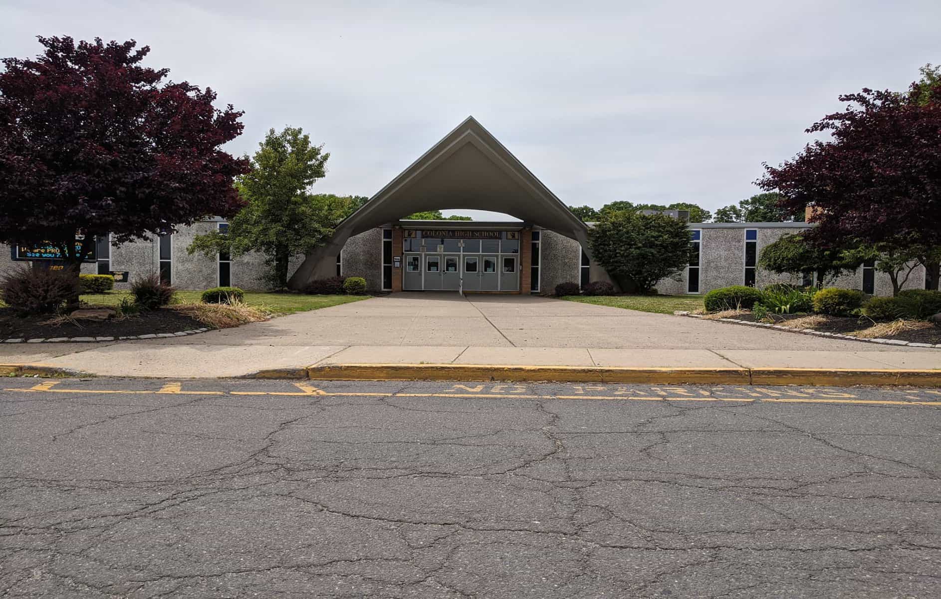 Radiological testing has begun at Colonia High School and will continue through May; more than 100 former staff and students have been diagnosed with brain tumors