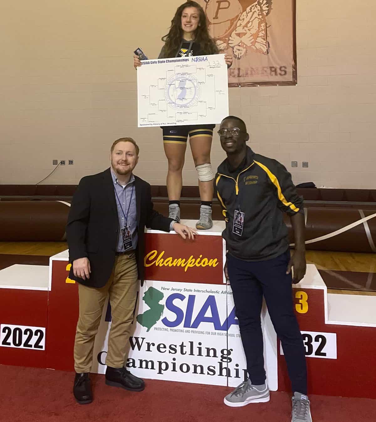 Mazzella makes history as first Bordentown state wrestling champion