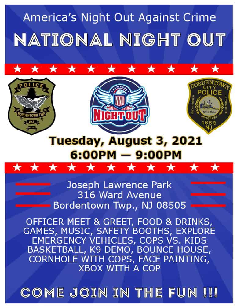 Bordentown police chief looks forward to hosting National Night Out