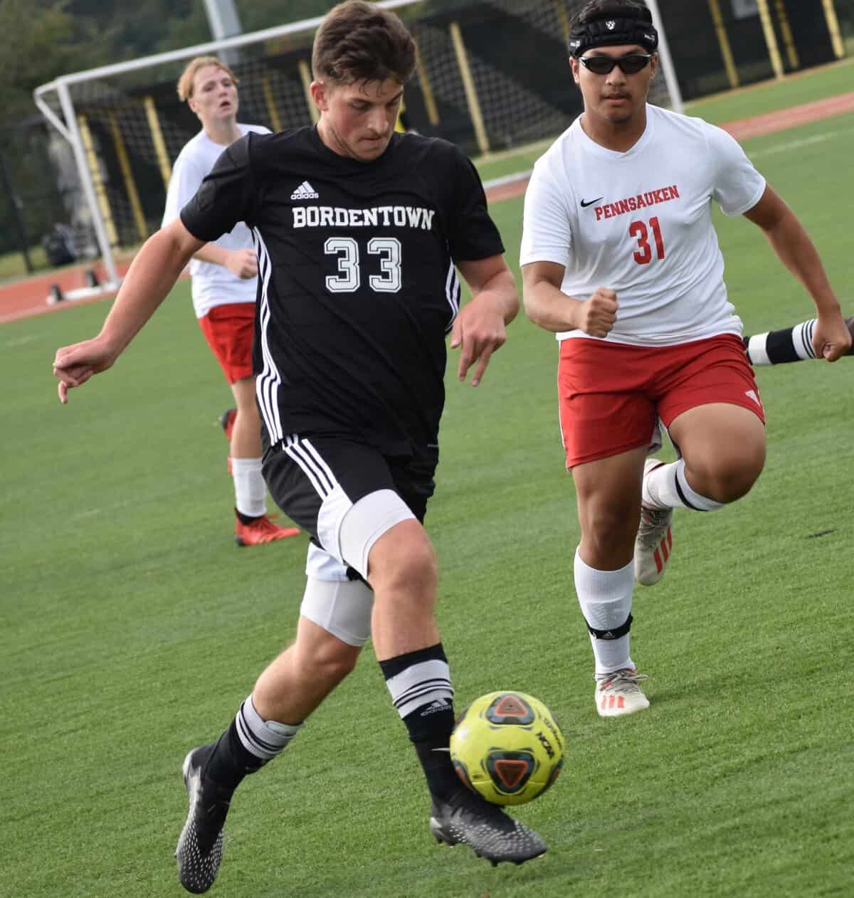 Bordentown tallies season-high seven goals to roll past Pennsauken