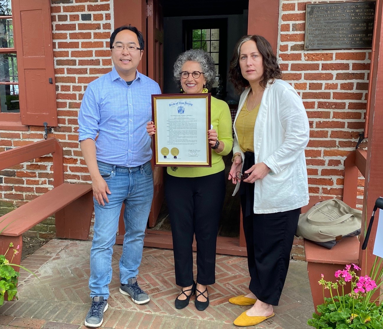 Bordentown Historical Society holds rededication ceremony for Clara Barton Schoolhouse