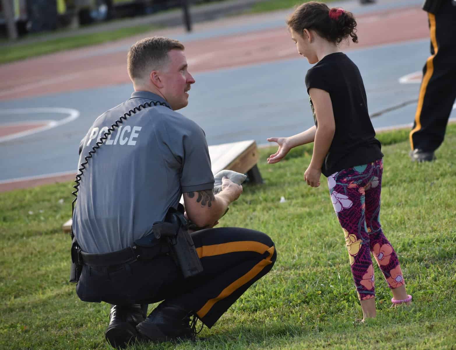 Bordentown officers hold activities during National Night Out