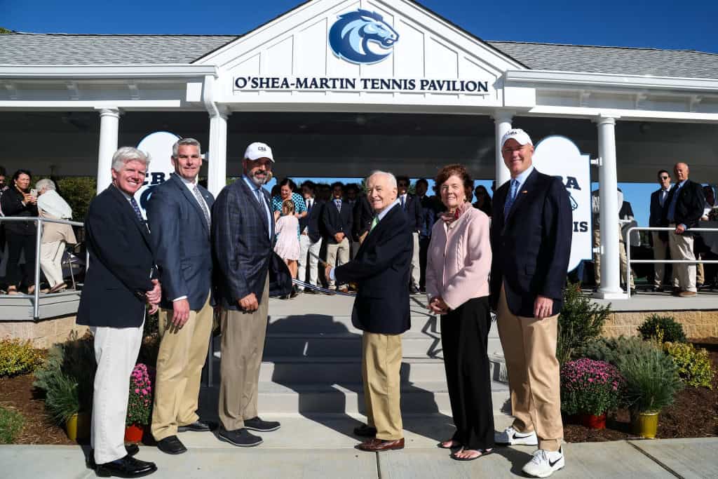 CBA holds dedication to open new O’Shea-Martin Tennis Pavilion