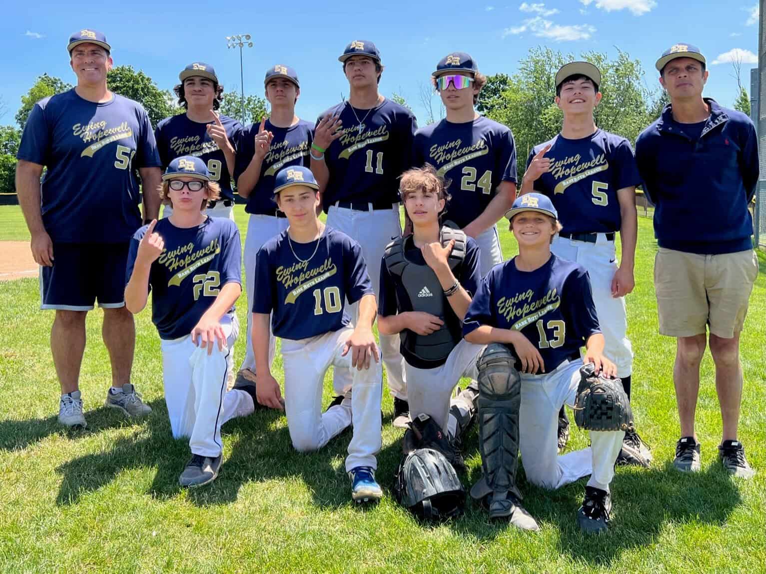 Hopewell Valley 15U Travel Baseball team wins USABL Central Division Championship