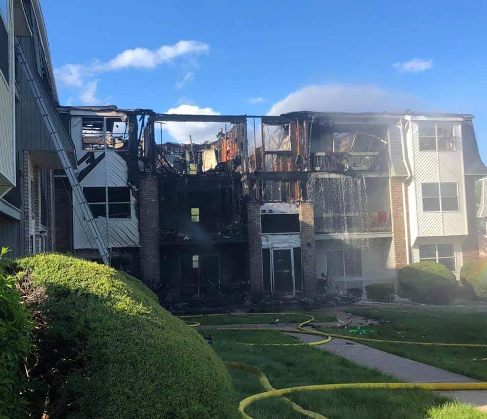 Fire, which damaged all 12 apartments at Parsonage Hills apartment complex, is under investigation