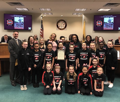 Hillsborough officials commend cheerleading squads for achievements