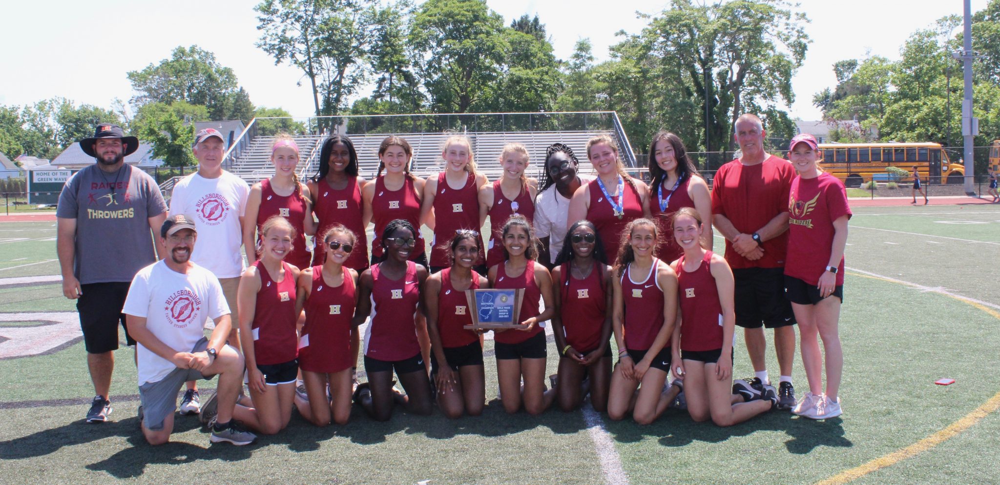 Hillsborough girls track and field squad sets record for highest point total to win fifth sectional championship