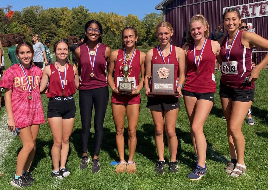 Hillsborough girls win first Skyland Conference cross-country team championship in nine years