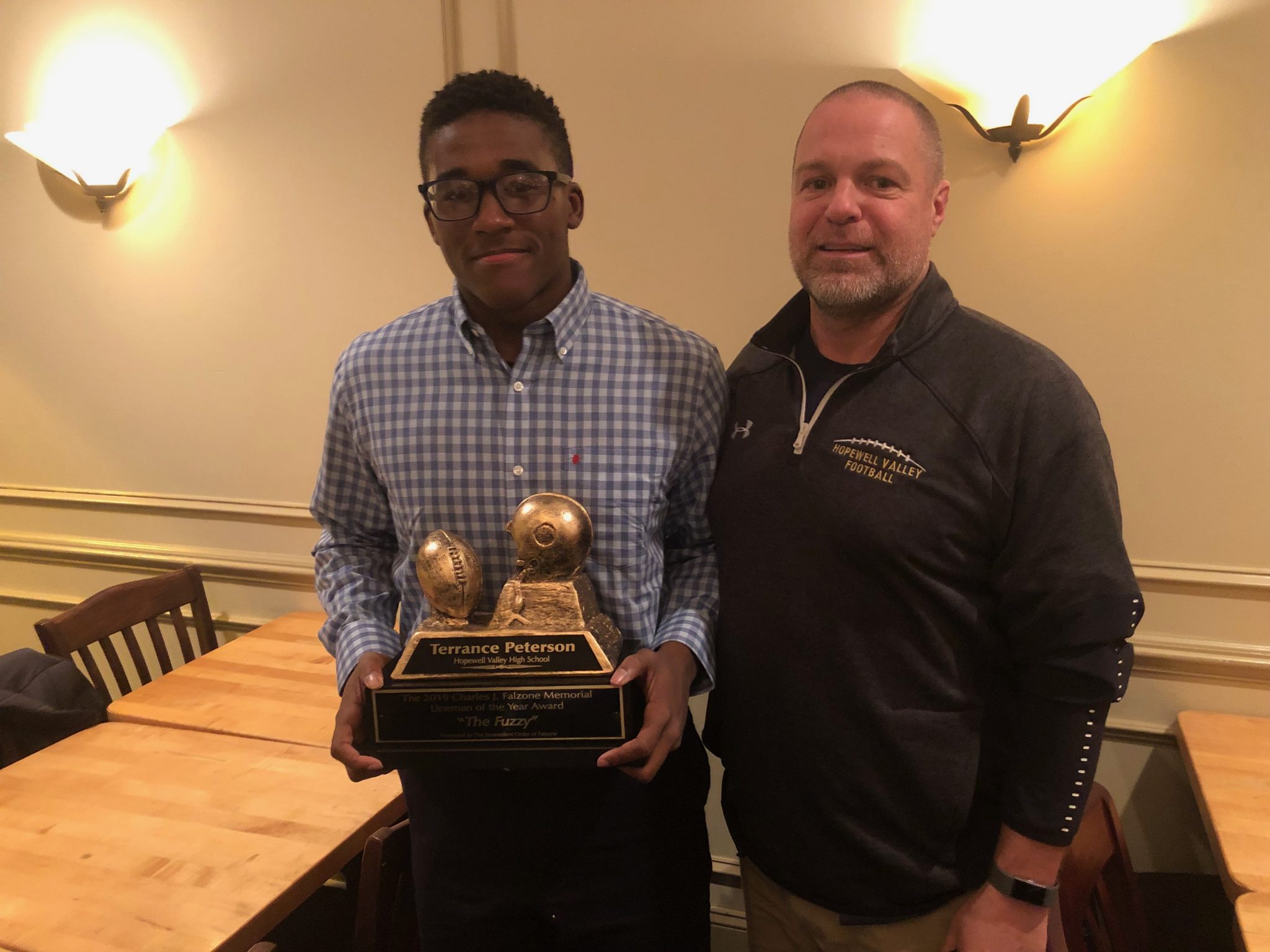 Peterson continues Hopewell Valley’s success with 12th Man Club award