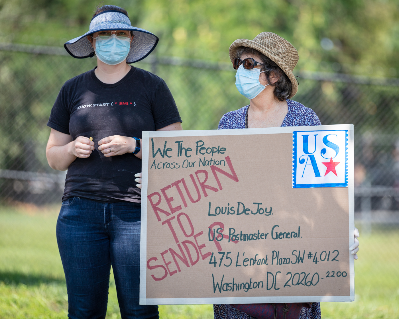 Residents rally to save the post office; Indivisible chapters from Monroe and Cranbury rally at Hightstown Post Office