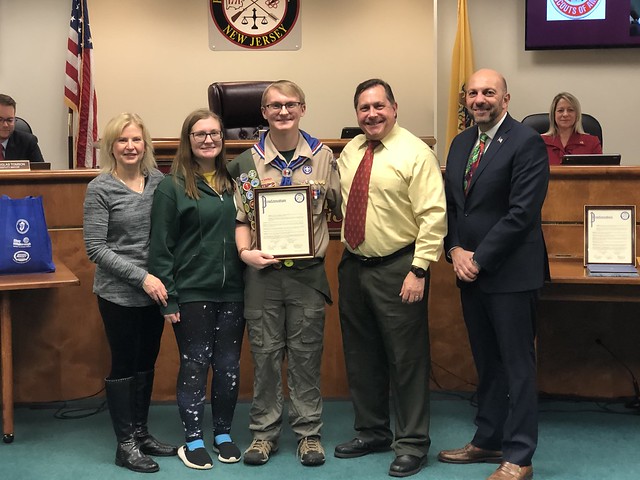 Hillsborough student honored by municipal officials for Eagle Scout achievement