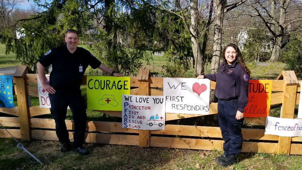 Princeton families offer inspiring messages to first responders