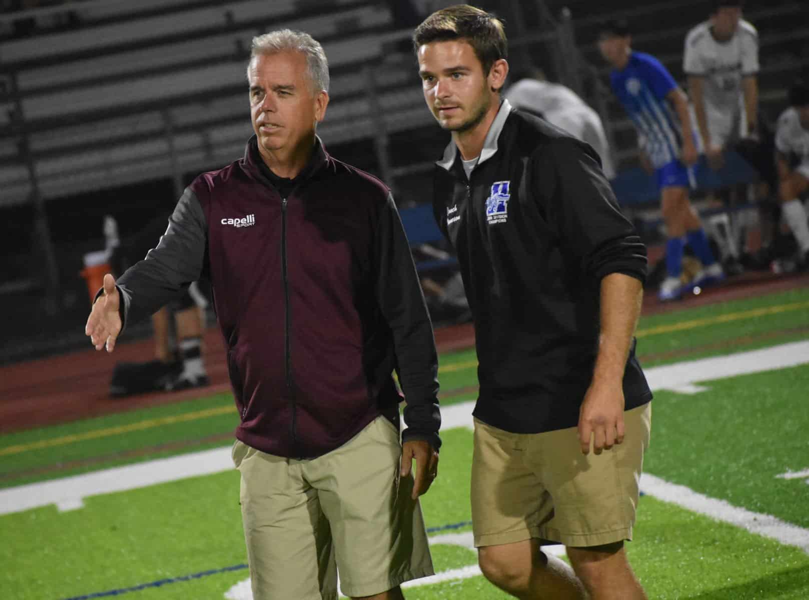 Father and son meet on sidelines as coaches of Matawan and Holmdel soccer teams