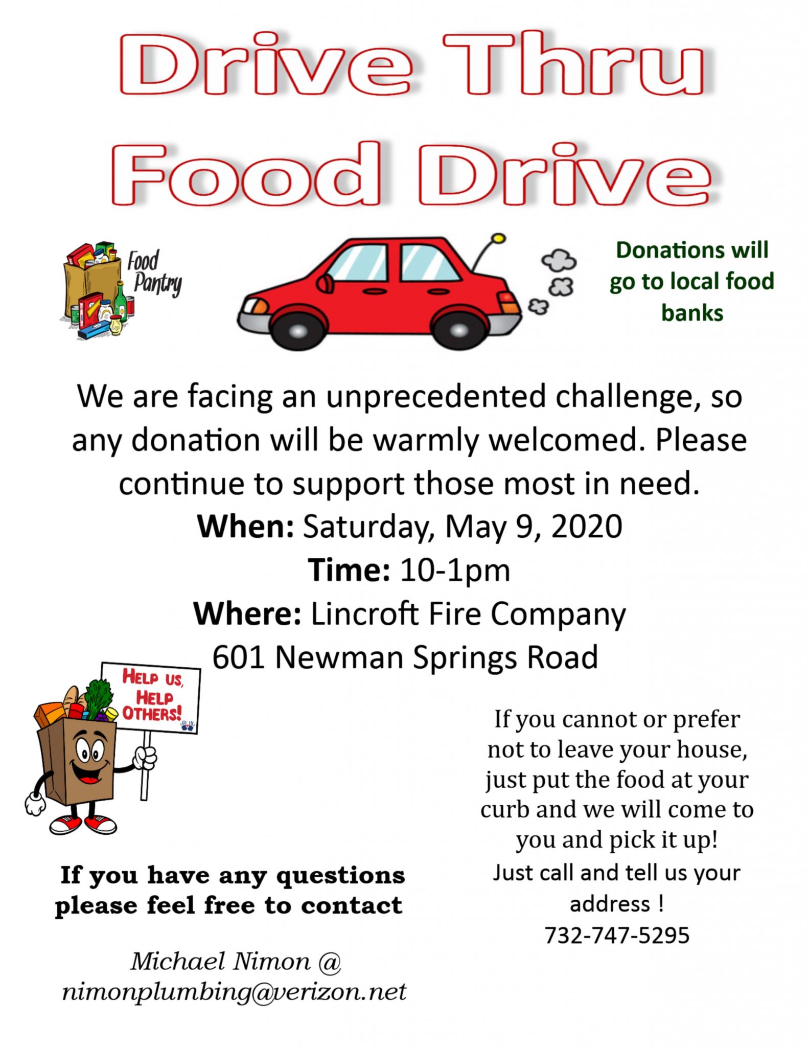 Lincroft Fire Company welcomes donations during food drive