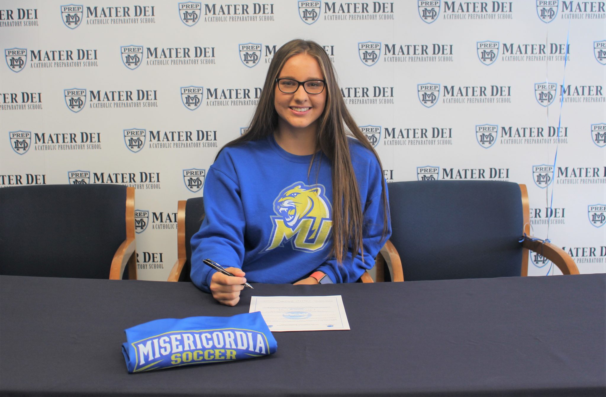 Mater Dei Prep’s Gaston signs letter of intent to play at Misericordia University