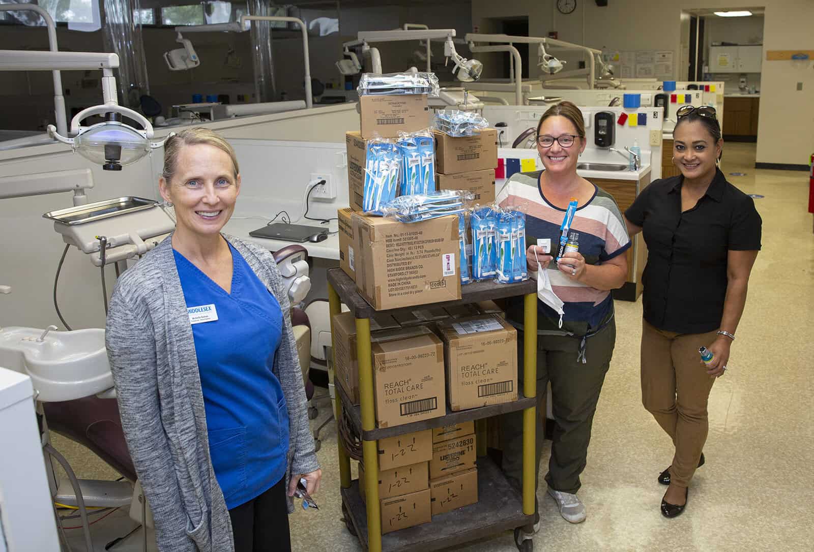 Middlesex College Dental Hygiene program donates supplies to Afghan refugees