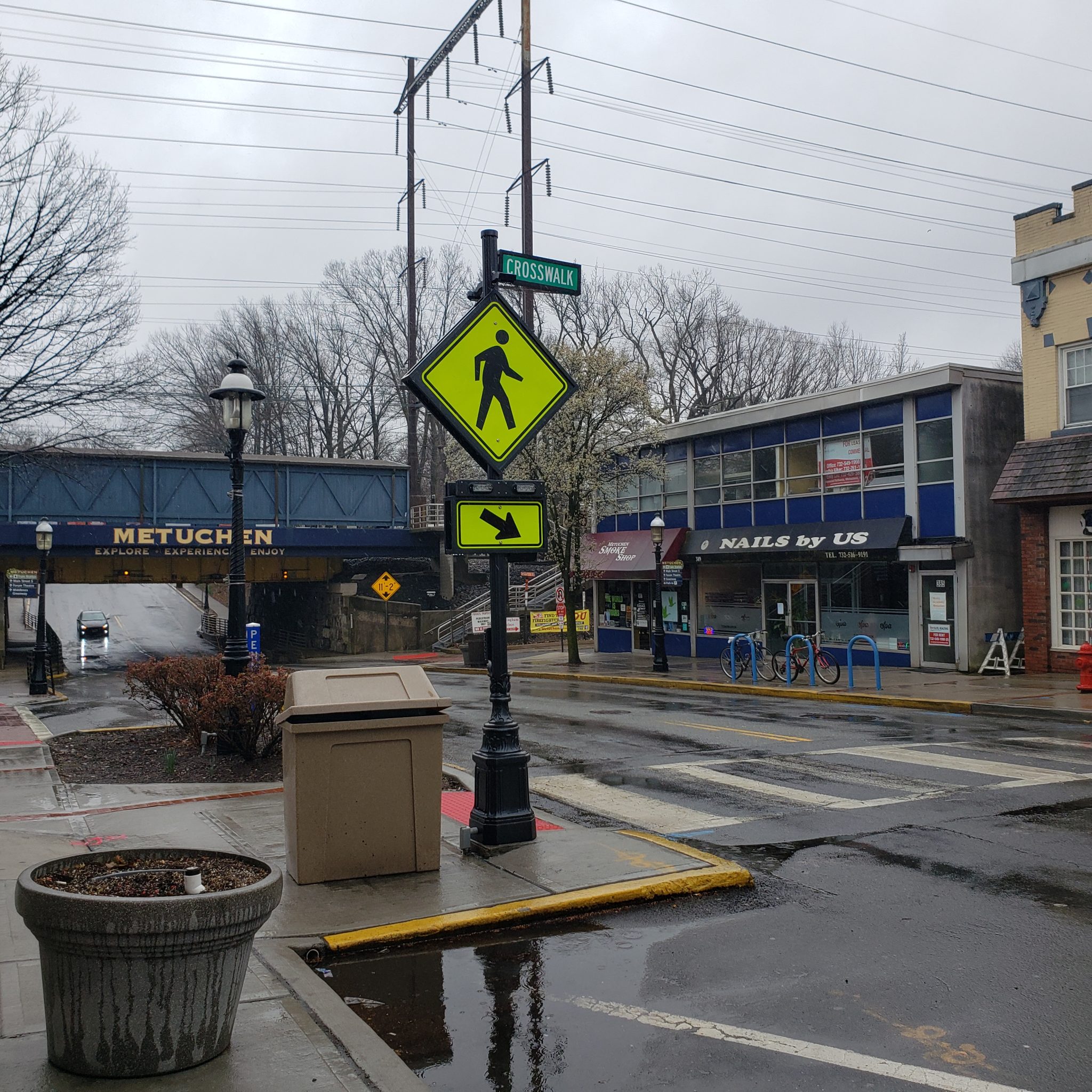 Novel coronavirus pandemic may delay the long-awaited installation of flashing crosswalks in Metuchen