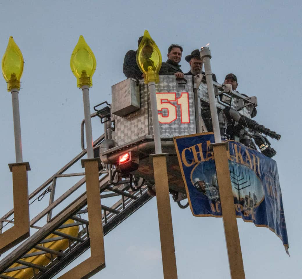 Chabad of Monroe’s annual public menorah celebration