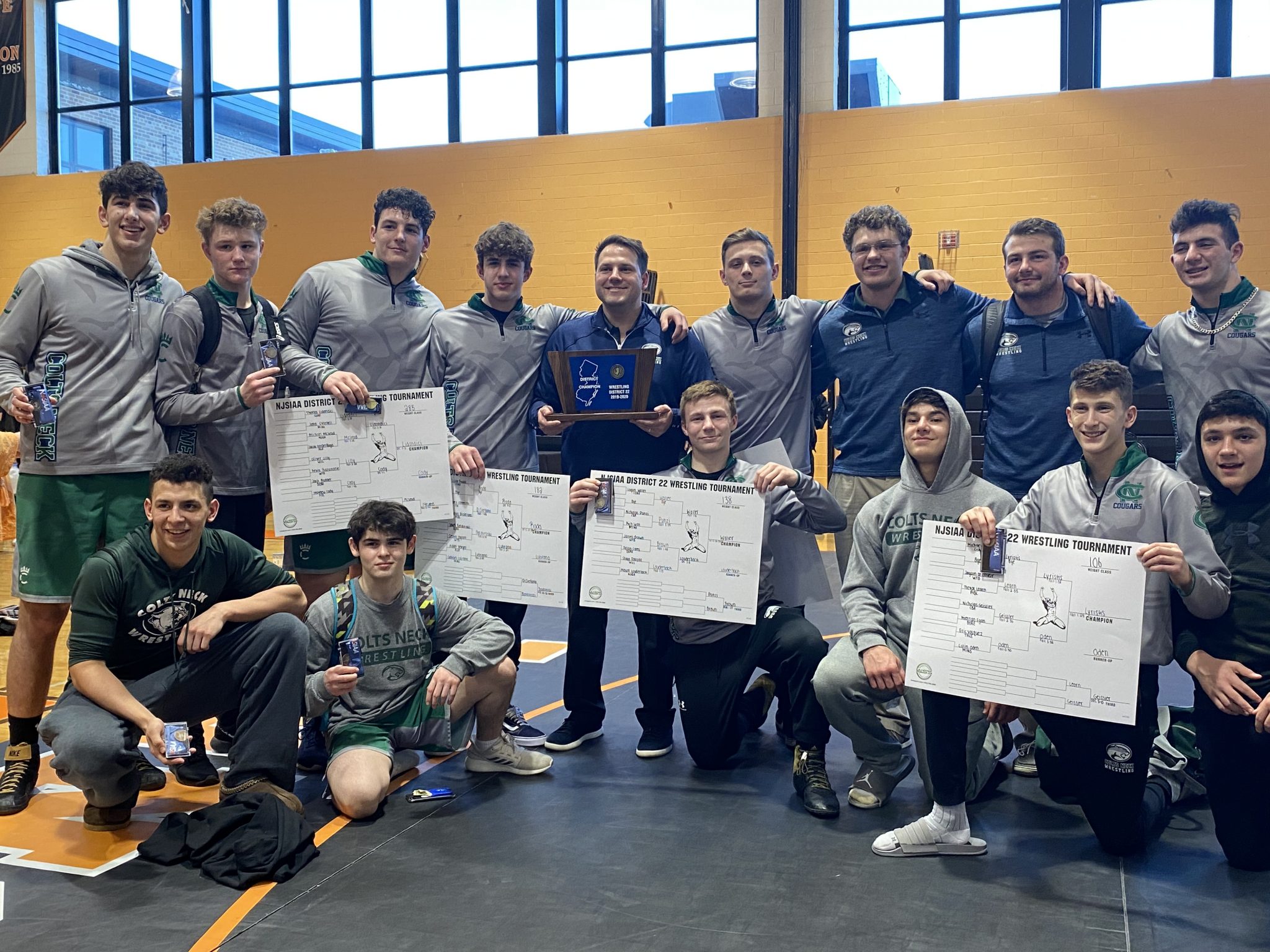 Colts Neck claims first district team wrestling title; Kilinsy and Lamparelli crowned four-time district champs