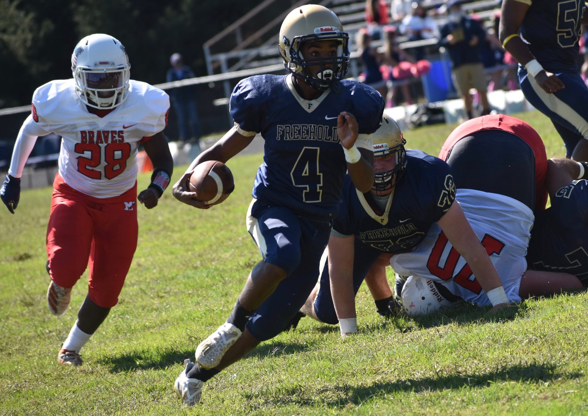 Freehold holds off Manalapan to win 2020 grid season opener