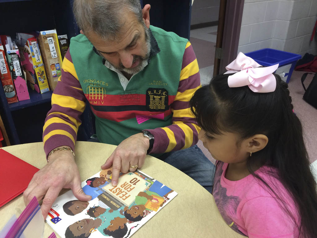 Seniors school students on reading skills