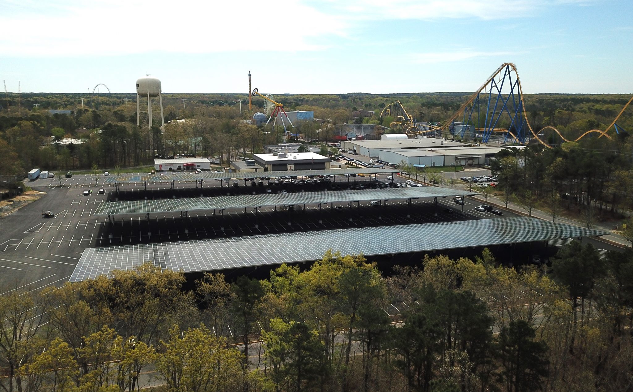 Six Flags unveils project that will power theme park with solar energy