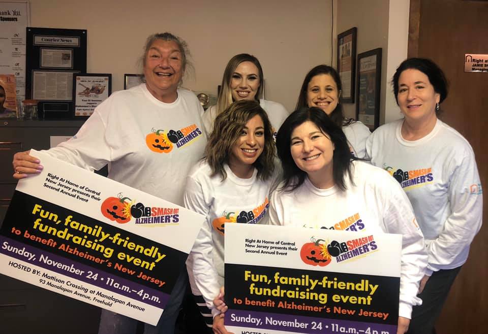 Right at Home of Central New Jersey forms non-profit to ‘Smash Out’ Alzheimer’s