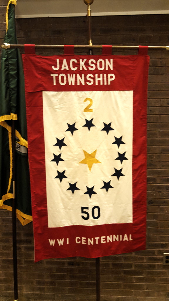 Freeholders present World War I service flag to Jackson council