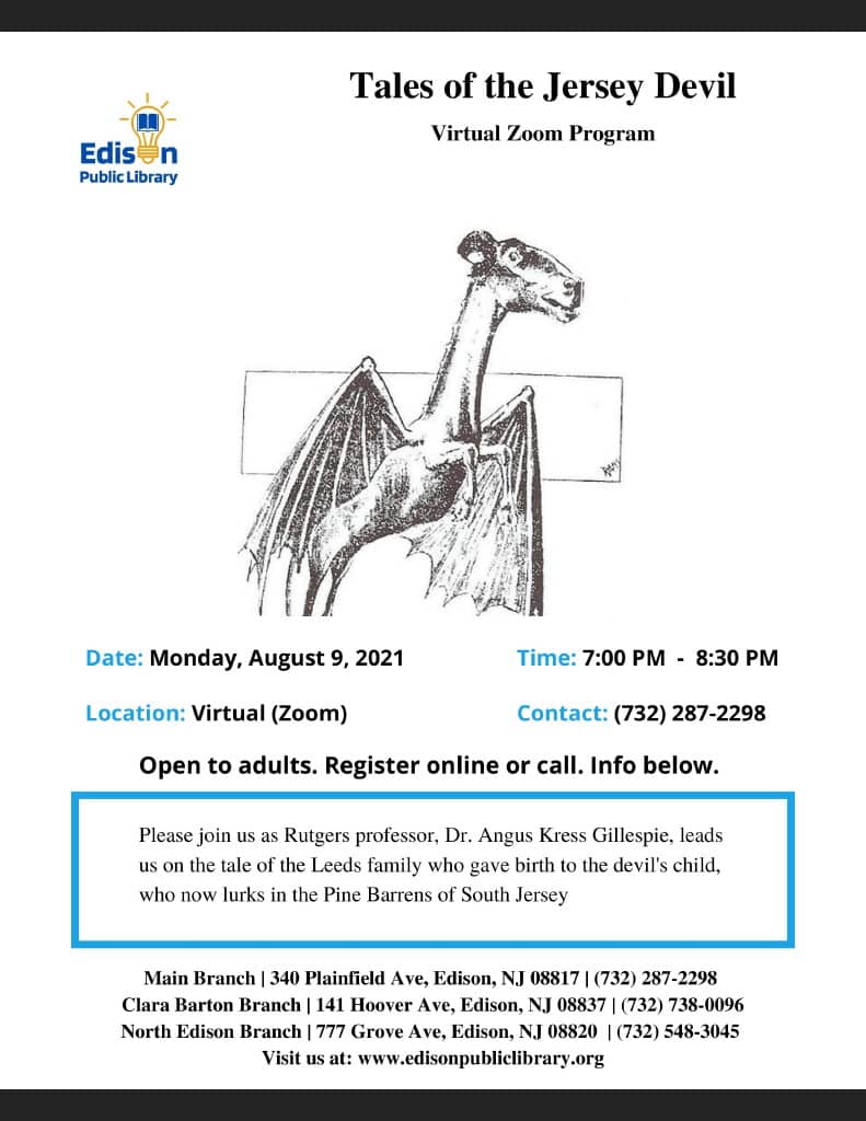 Edison Library Program: Tales of the New Jersey Devil