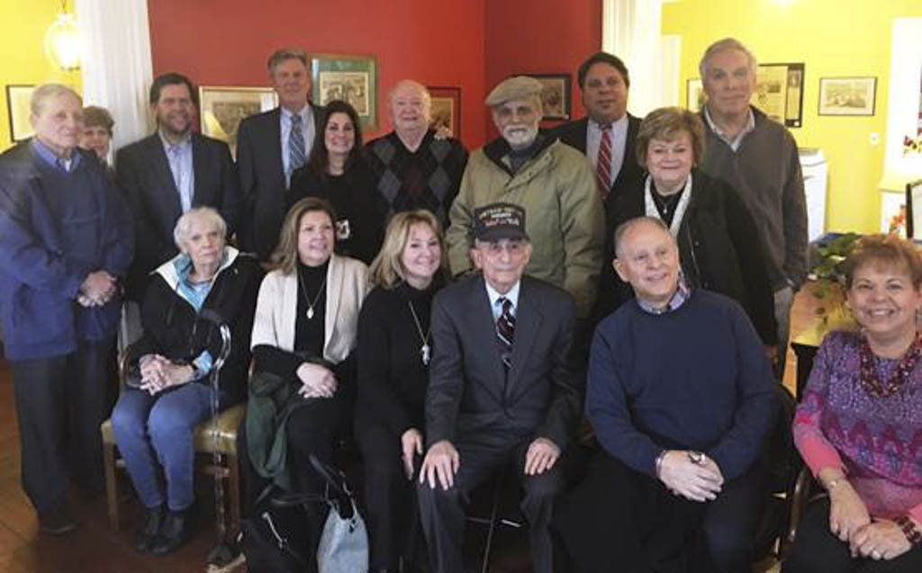 Pallone presents medal to family of World War II veteran