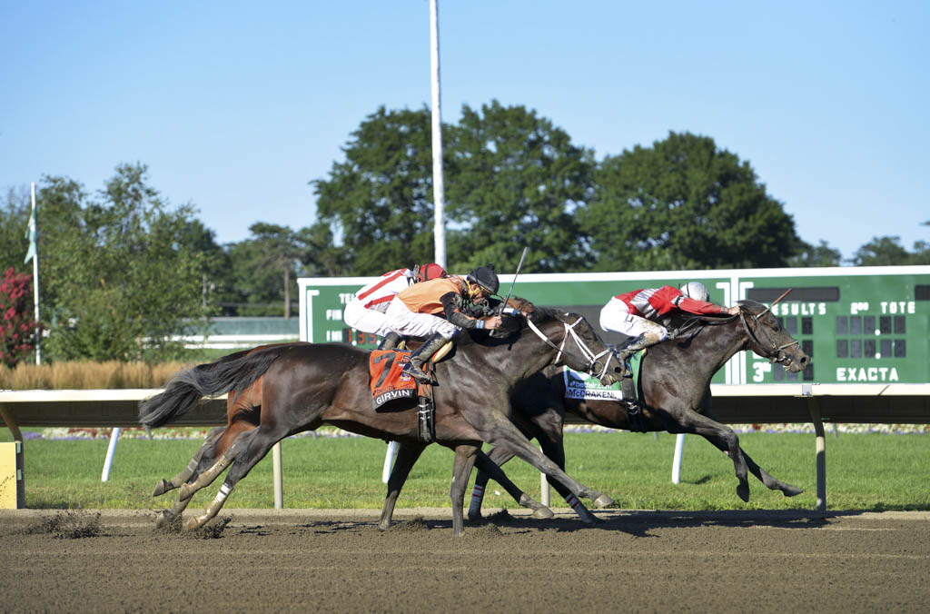 Girvin wins by a nose as Monmouth Park celebrates 50th Haskell with exciting day of races