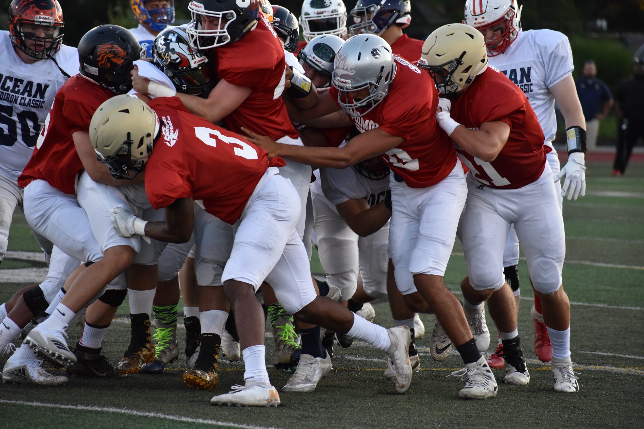 Graduates soak up their final scholastic game at the 2019 Gridiron Classic