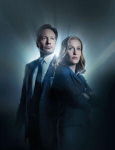 David Duchovny and Gillian Anderson of "X-Files"