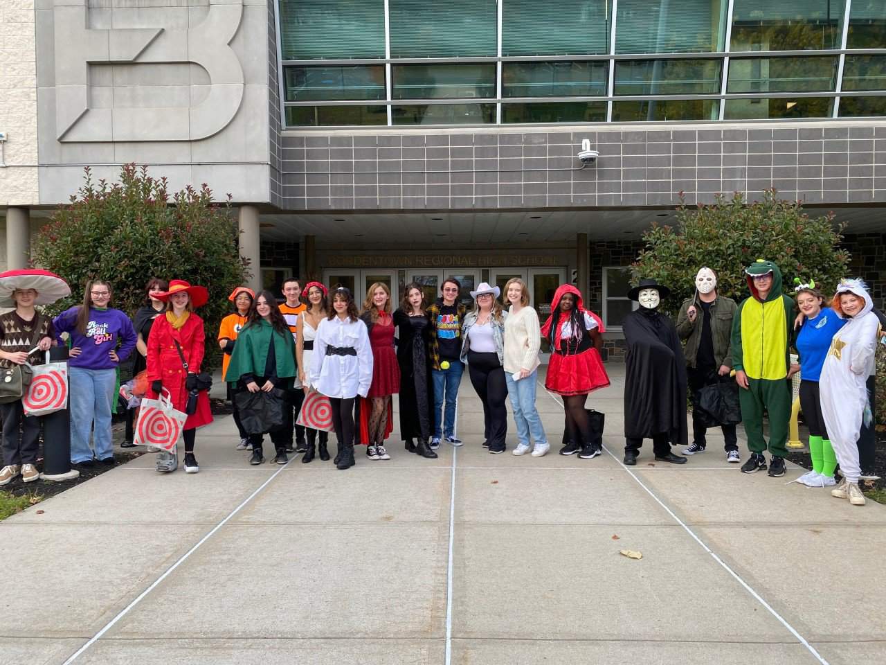 Bordentown theater students ‘trick-or-treat’ collects food donations for those in need