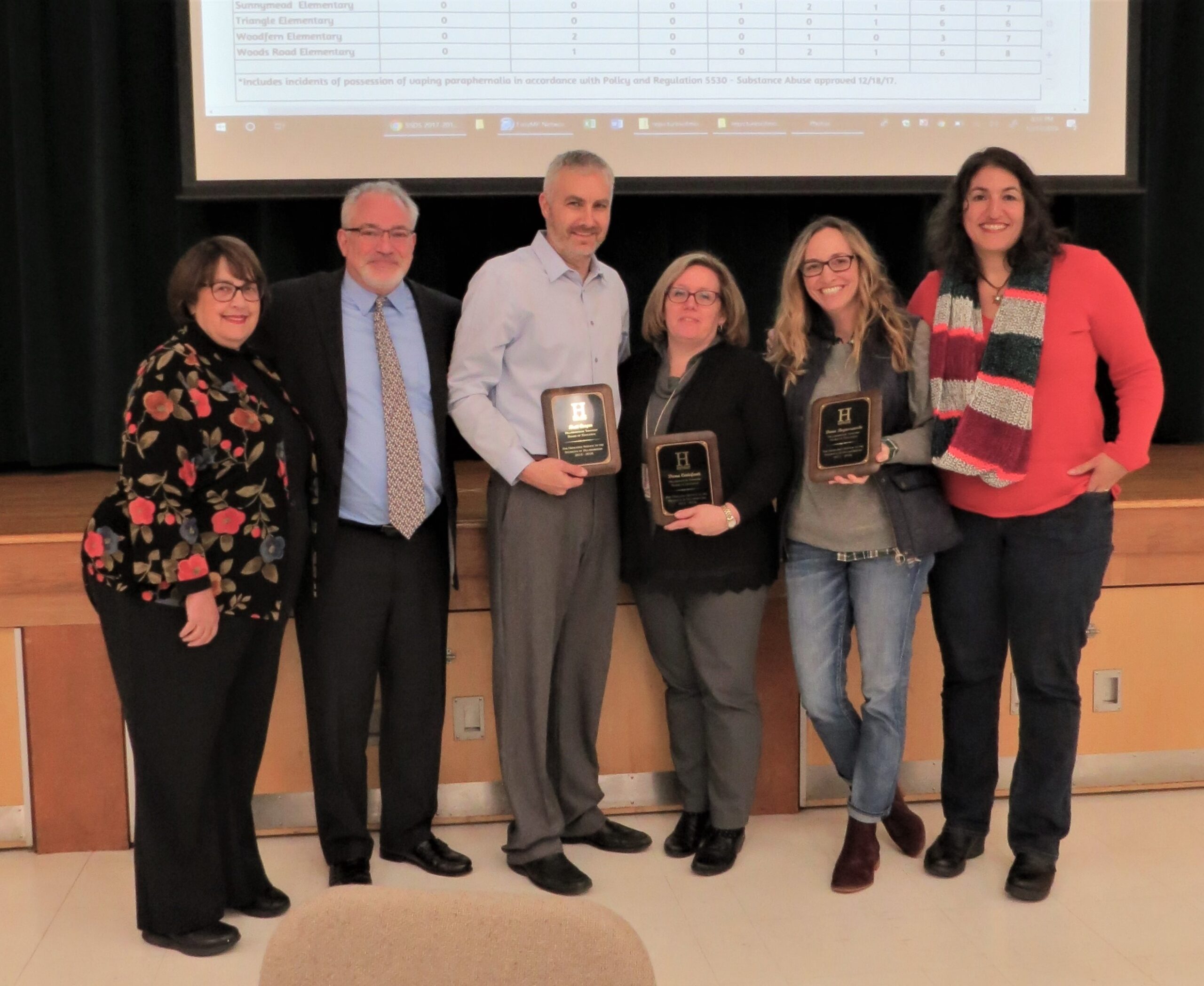 Hillsborough board of ed members honored for years of service