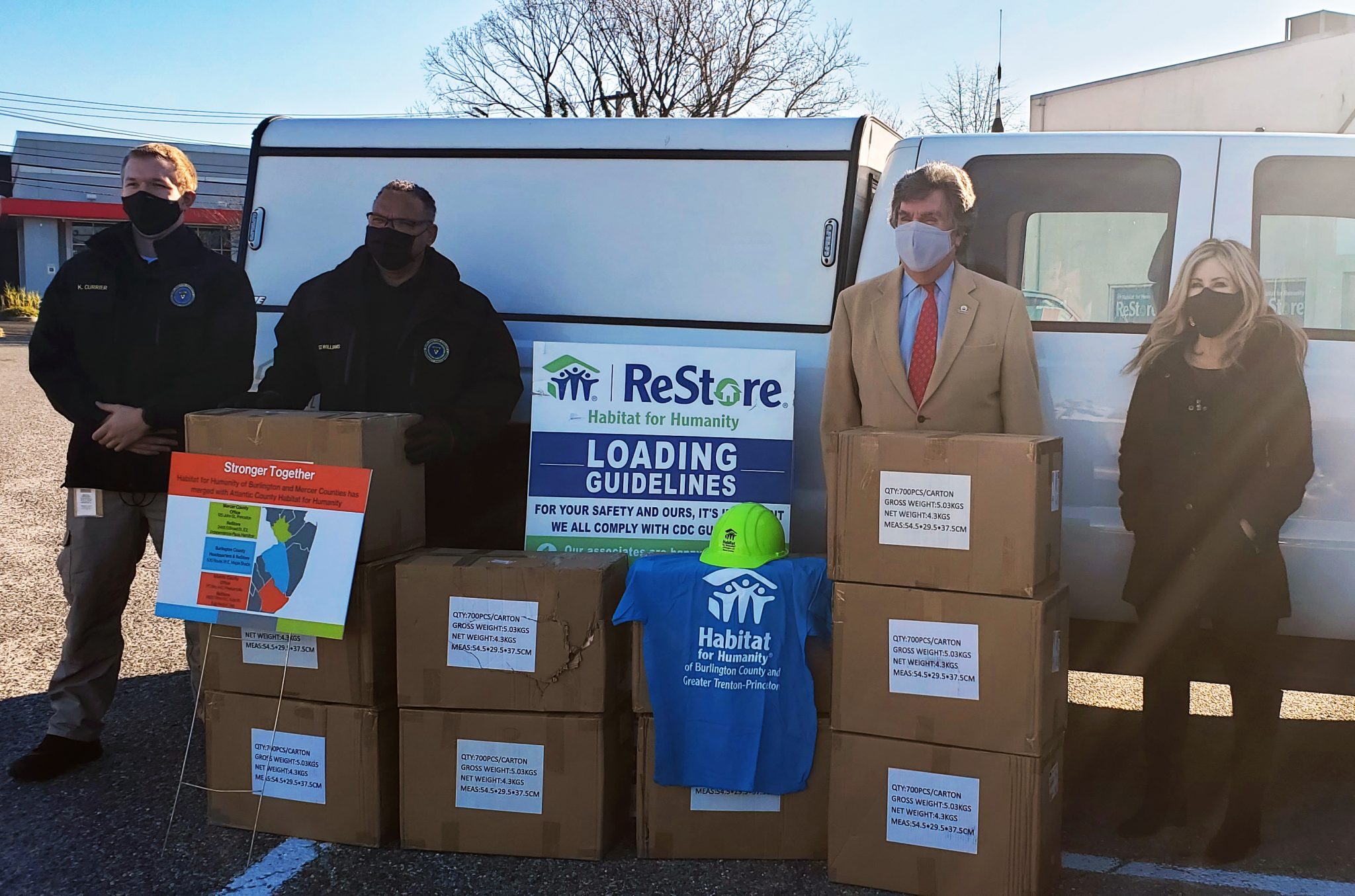 Freeholders accept 7,000 masks from Habitat for Humanity