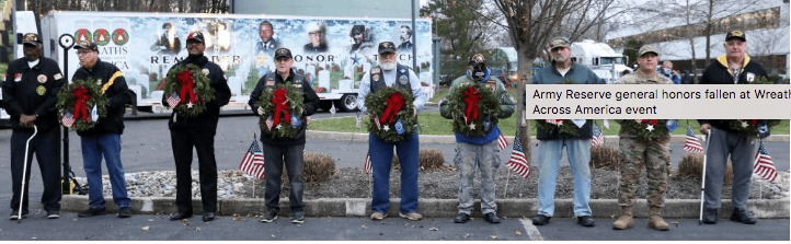 Army Reserve general honors fallen at Wreaths Across America event in Bordentown