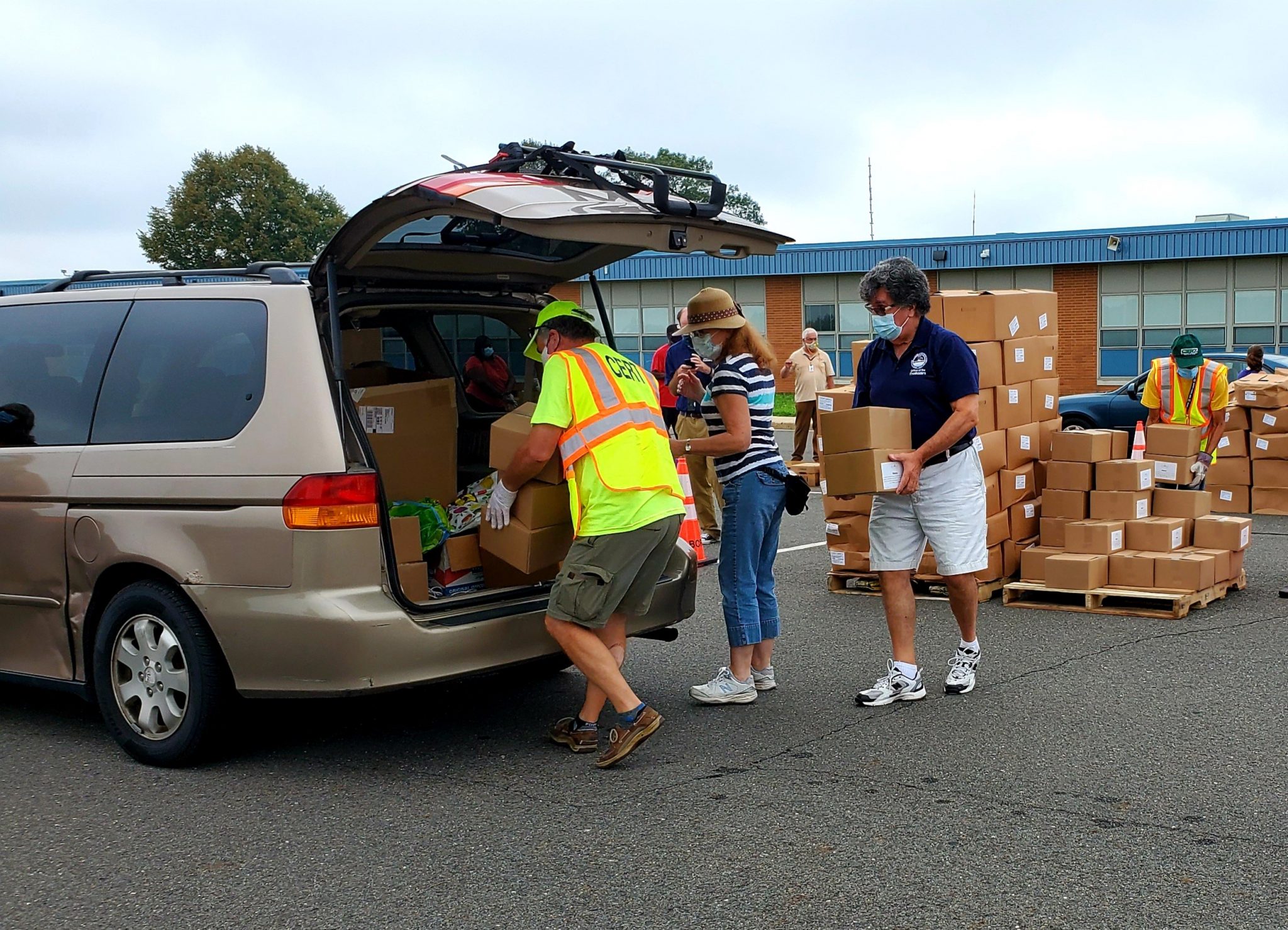 Burlington County partners with nonprofits to distribute food to families struggling during the pandemic