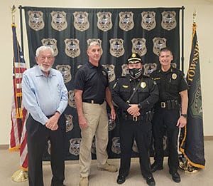 Bordentown Township Police Department welcomes new Police K-9 Remi; swears in new captain