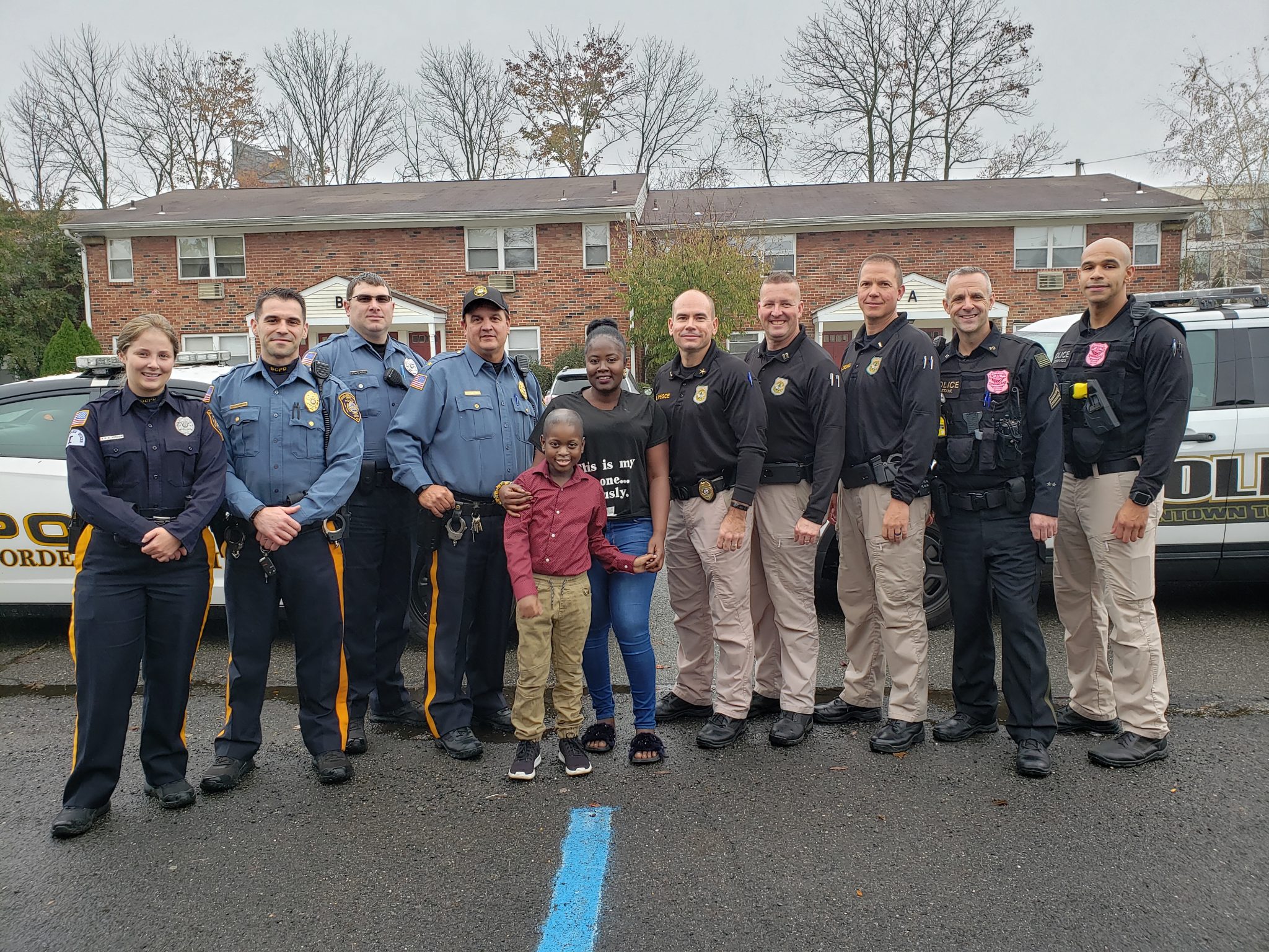 Bordentown police departments come together to help a local youth