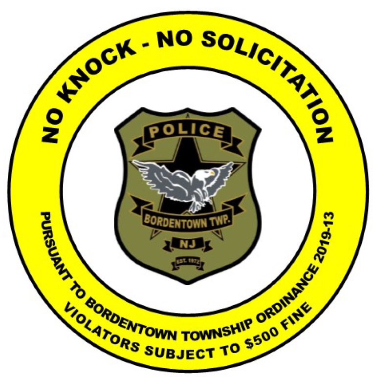 Bordentown Township implements new ‘no knock’ stickers to regulate solicitation