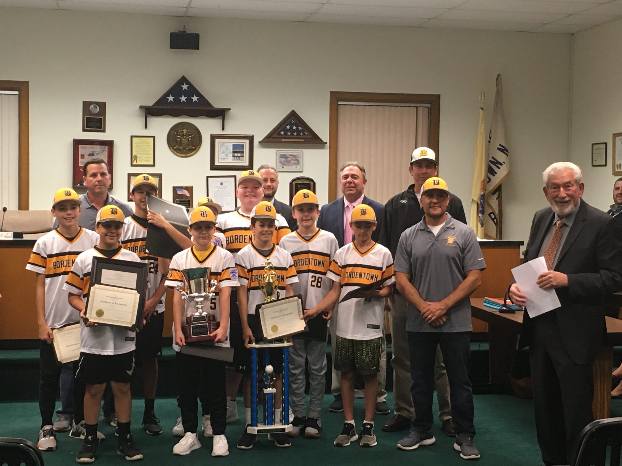 Bordentown Township Committee honors local baseball team