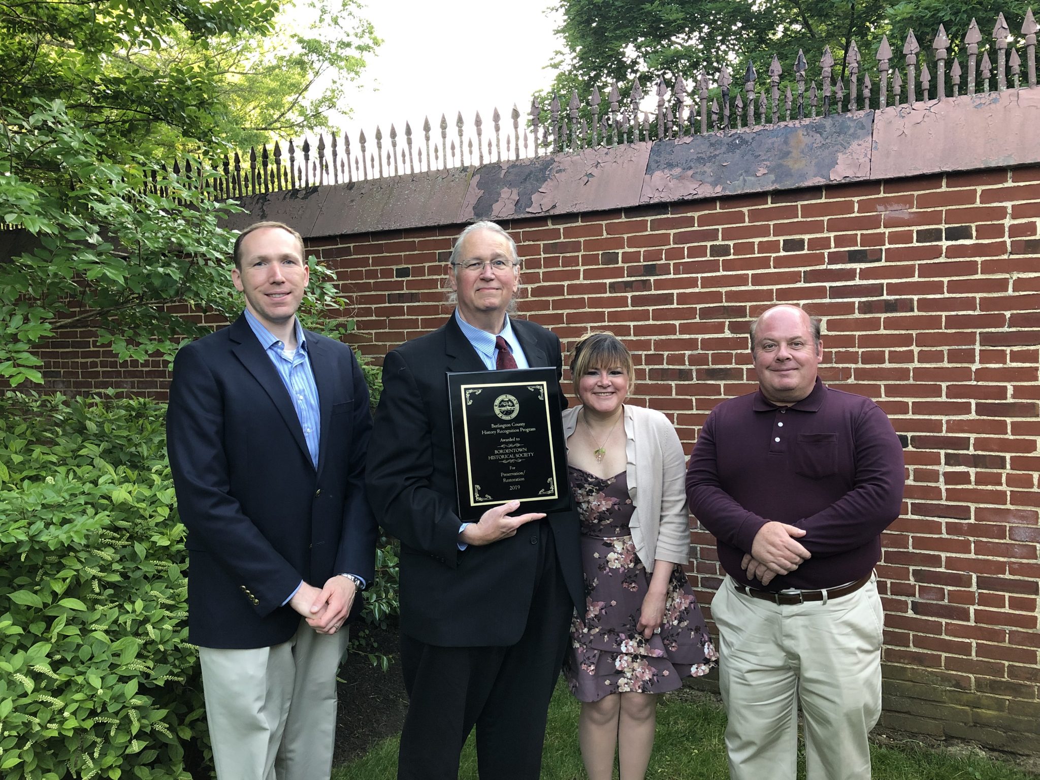 Bordentown Historical Society awarded by county