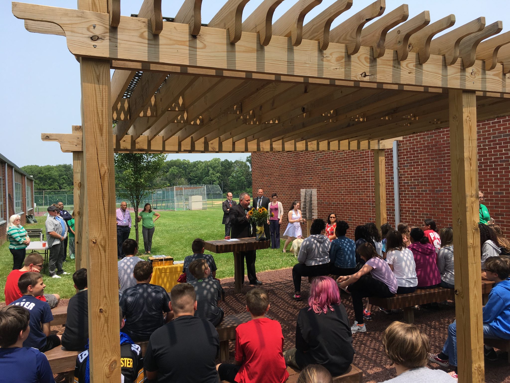 Bordentown Middle School opens new outdoor classroom