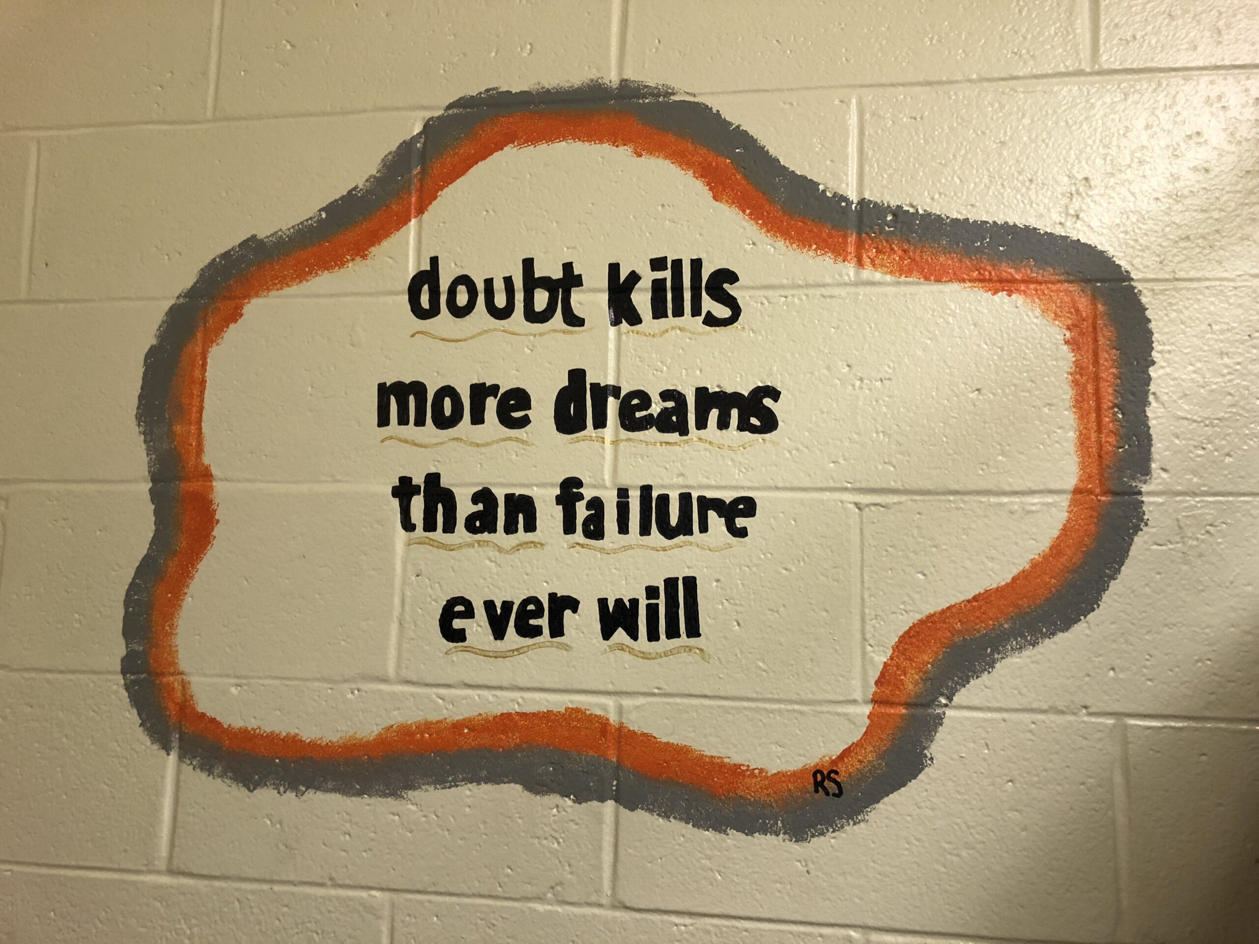 Bordentown girl scout paints inspirational messages at  middle school