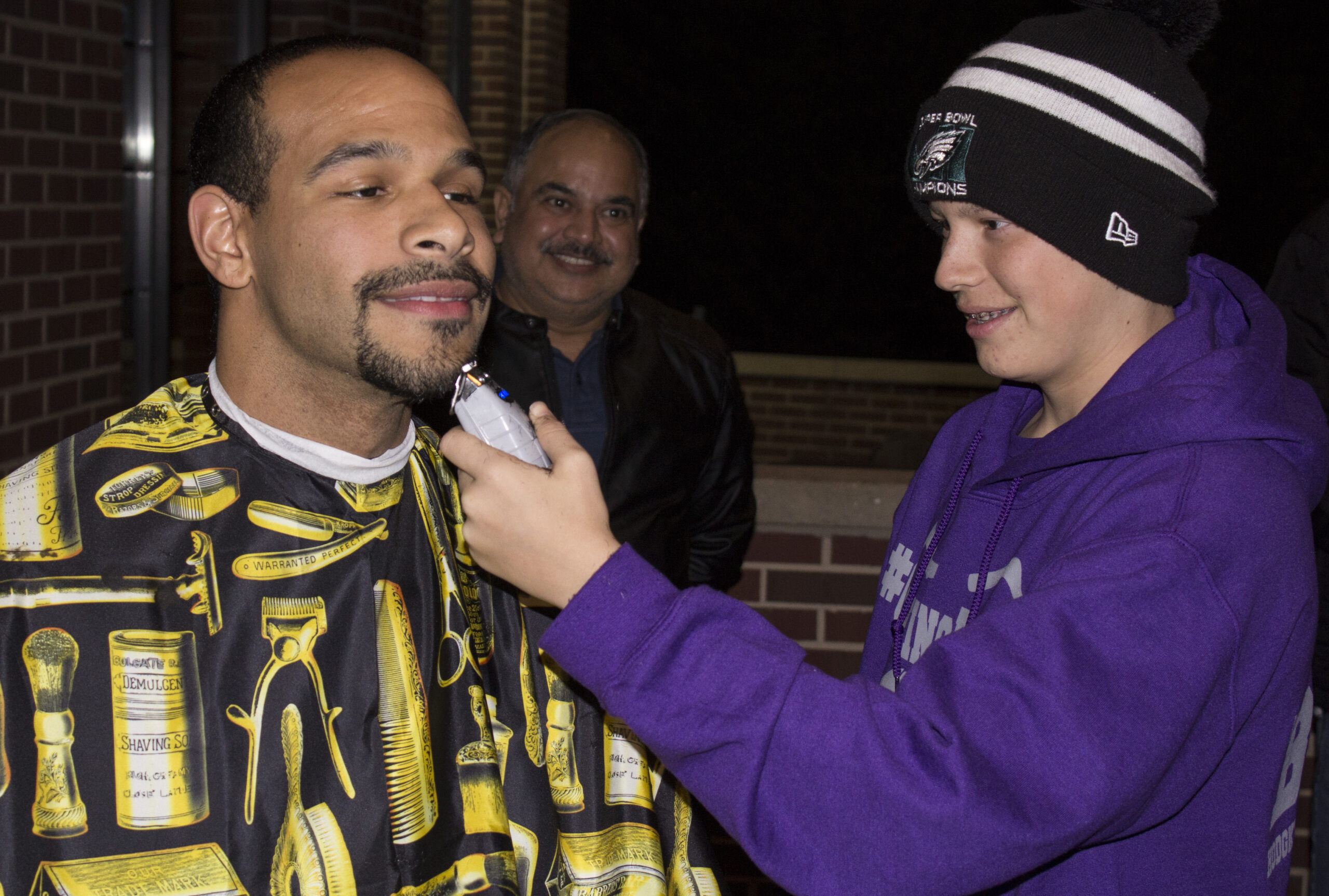 Bordentown Township police sponsor “shave-off” to support local teen