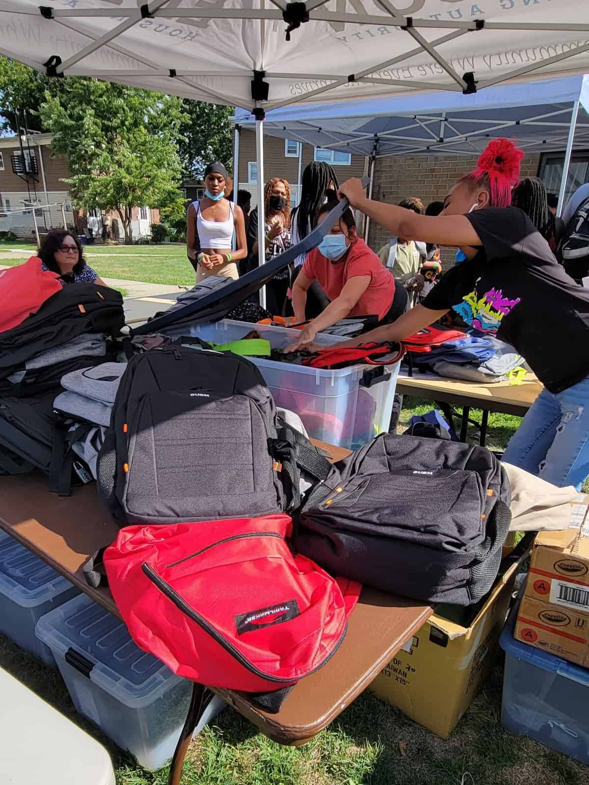 Edison Housing Authority’s Back-2-School event a success; 300 backpacks provided