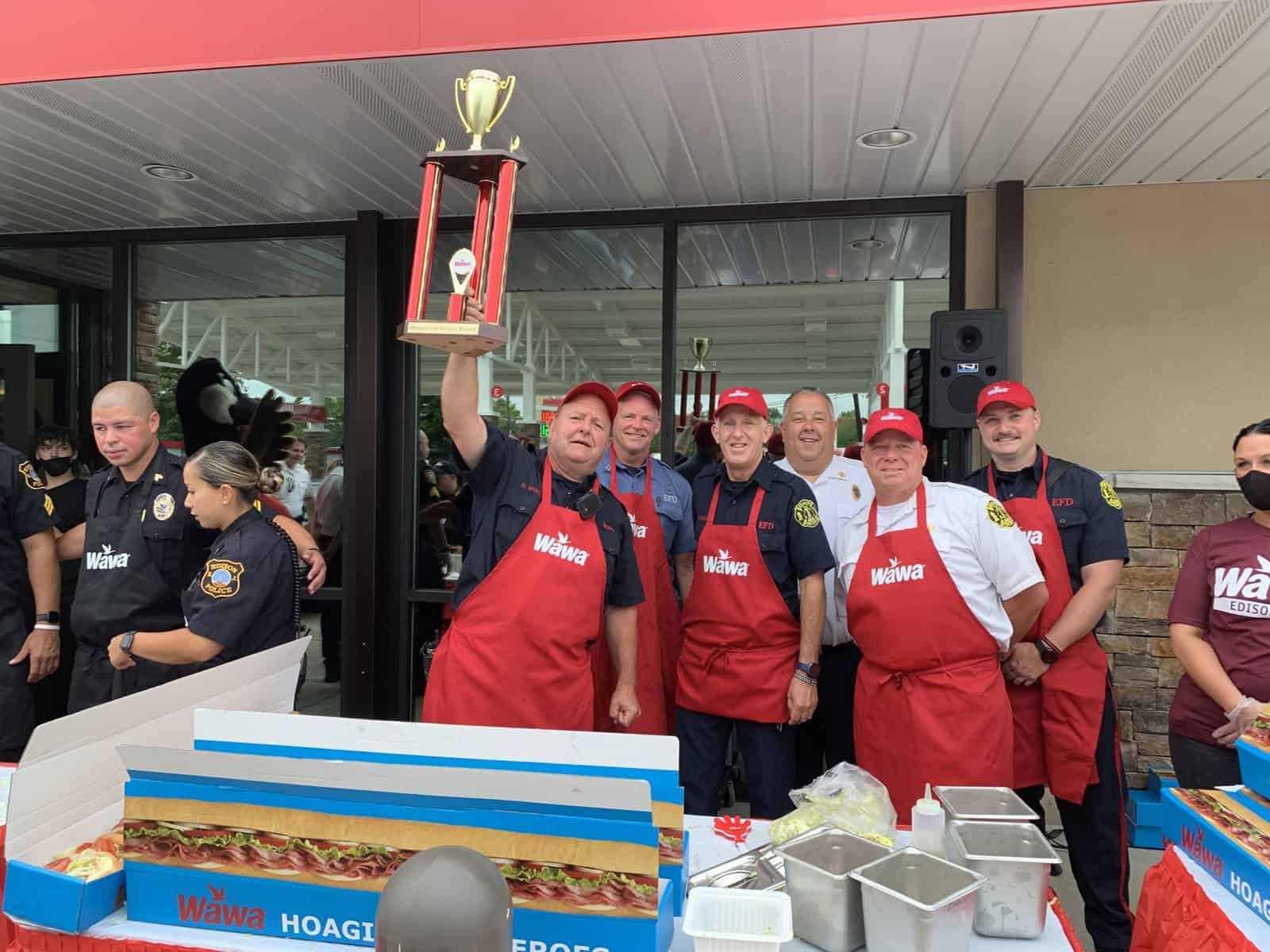 Wawa Hoagies for Heroes competition donates funds to Edison first responders